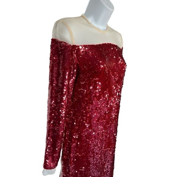 ZARA Sequin Chiffon Dress ZW Collection Size XXS. - Picture 3 of 11
